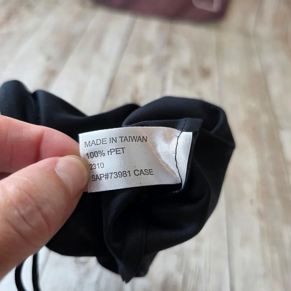 Nike Black Drawstring Sunglasses Pouch NWOT